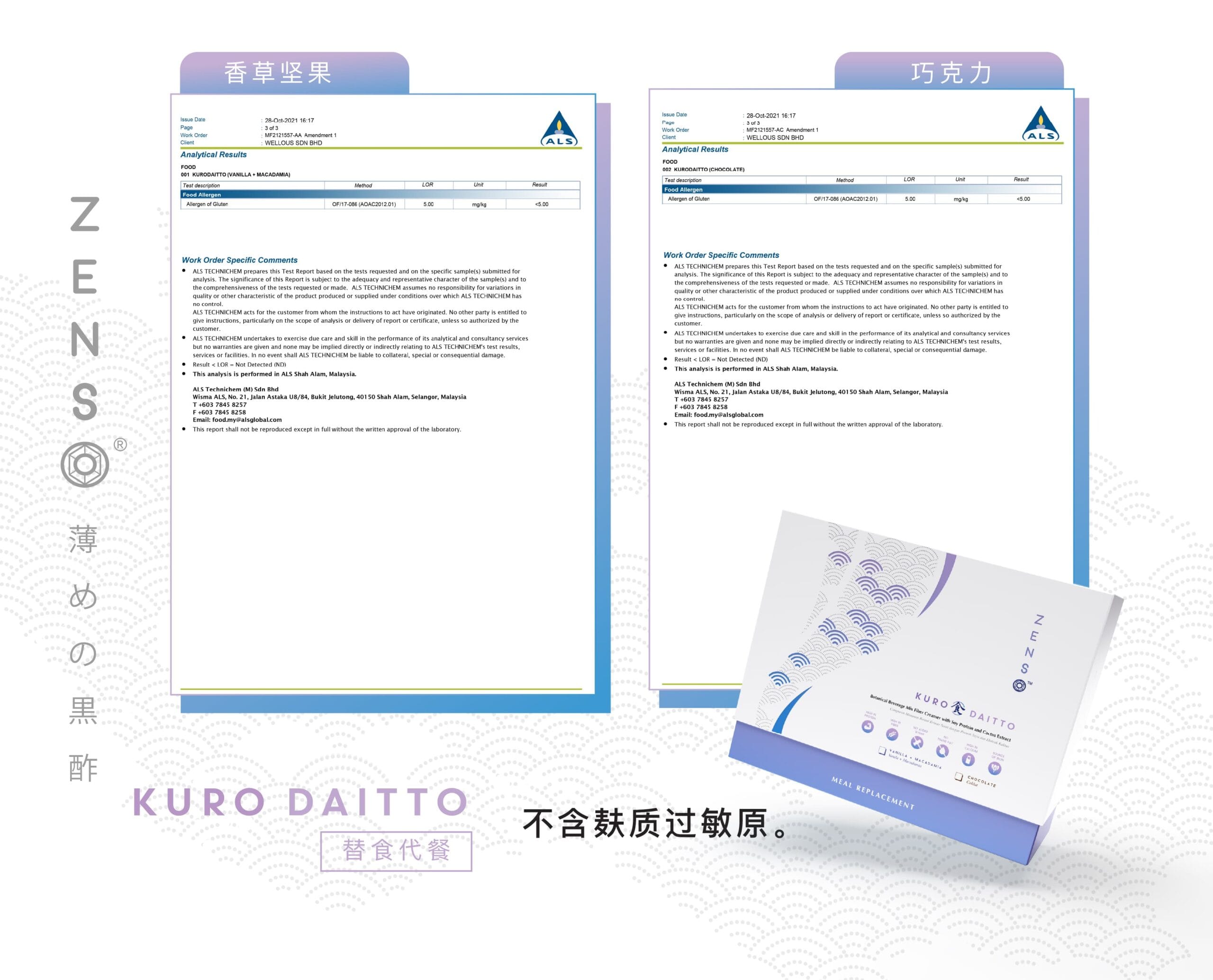 無麩質過敏原認證