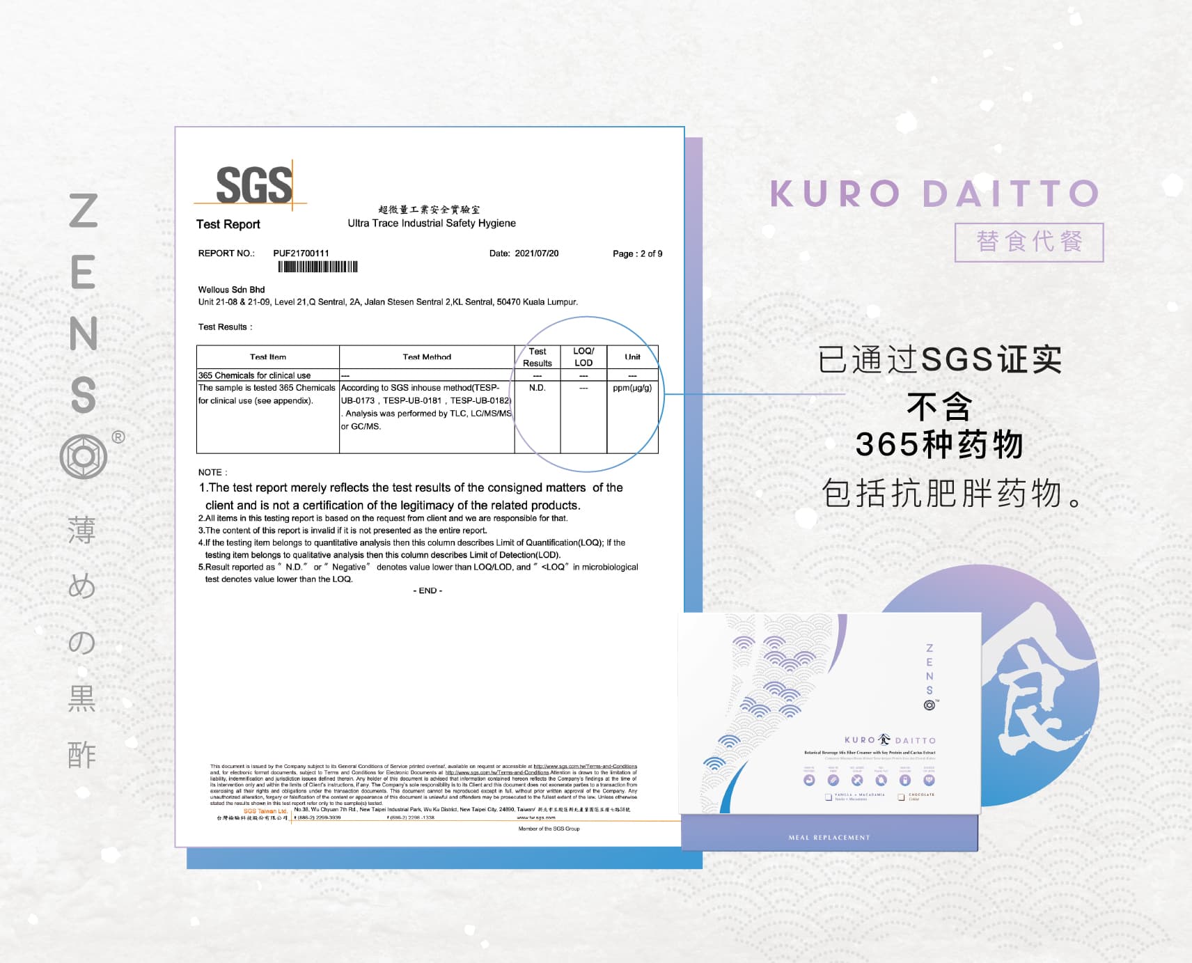 不含 365 種藥物認證